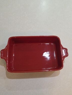 Vintage Emile Henry Baking Dish (France 1982 Stamped On Bottom)